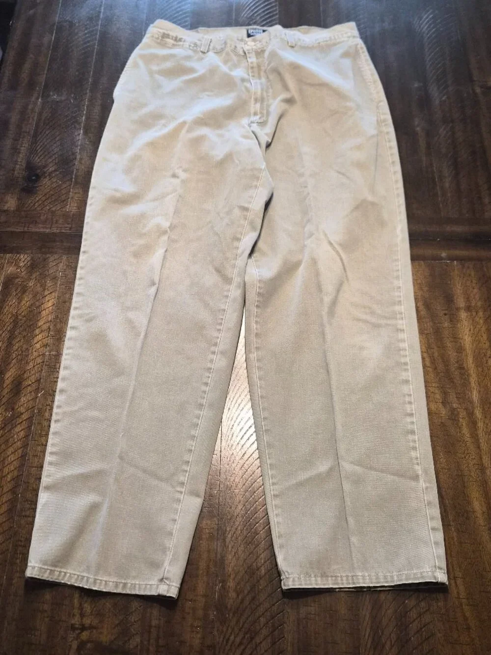 Vintage Polo Ralph Lauren Mens Chino Pants 34x30 Gray Made in USA No Button G769